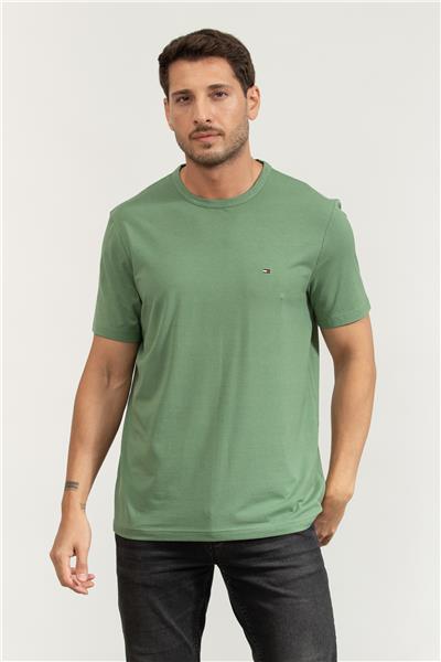 Tommy Hilfiger Erkek Bisiklet Yaka T-Shirt