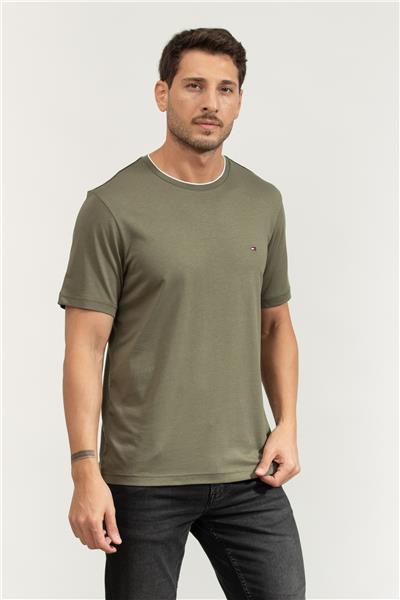 Tommy Hilfiger Erkek Bisiklet Yaka T-Shirt