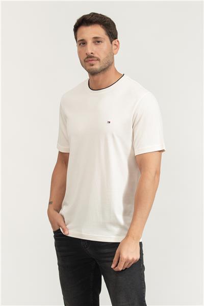 Tommy Hilfiger Erkek Bisiklet Yaka T-Shirt