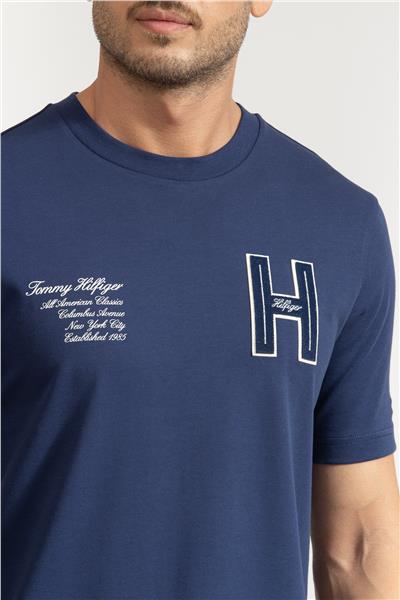 Tommy Hilfiger Erkek Bisiklet Yaka T-Shirt