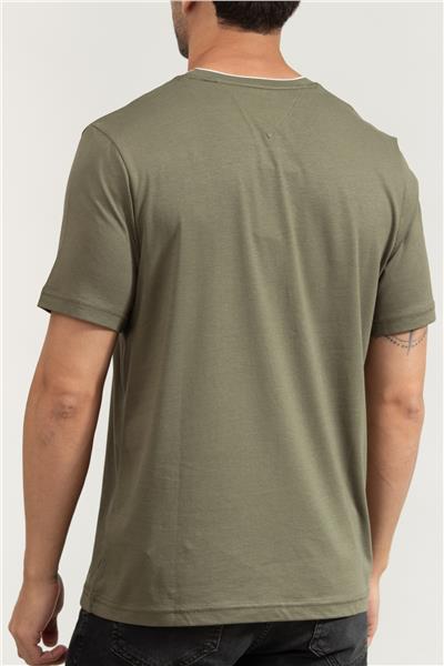 Tommy Hilfiger Erkek Bisiklet Yaka T-Shirt