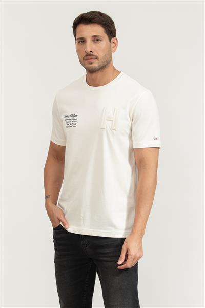 Tommy Hilfiger Erkek Bisiklet Yaka T-Shirt