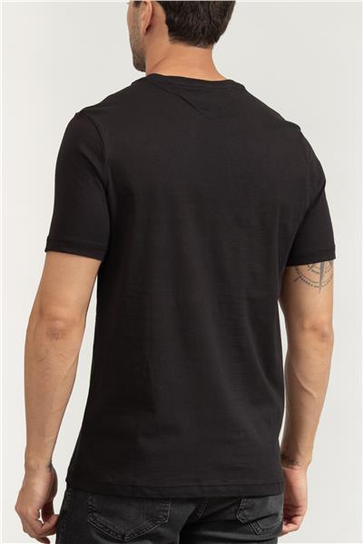 Tommy Hilfiger Hilfiger Chest Insert Tee Erkek Bisiklet Yaka T-Shirt