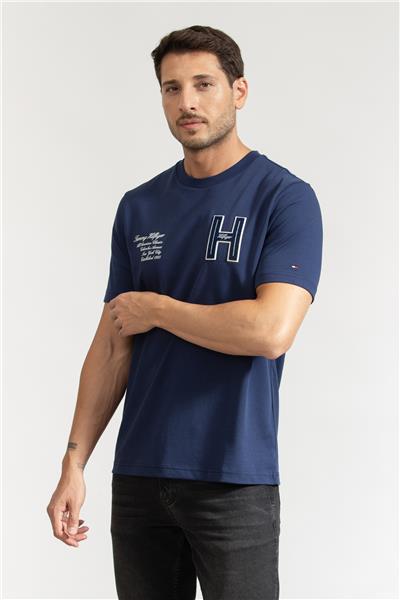 Tommy Hilfiger Erkek Bisiklet Yaka T-Shirt