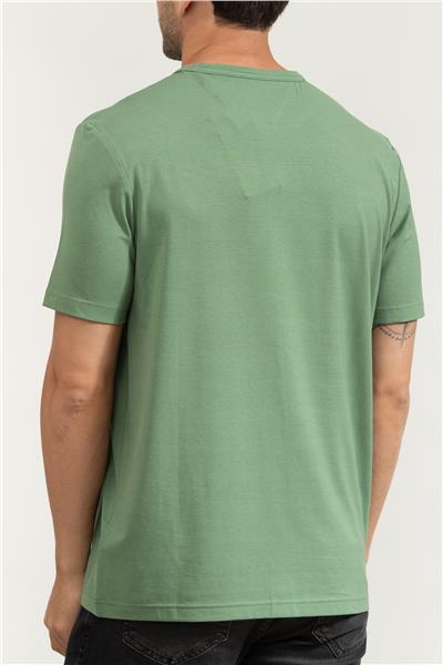 Tommy Hilfiger Erkek Bisiklet Yaka T-Shirt