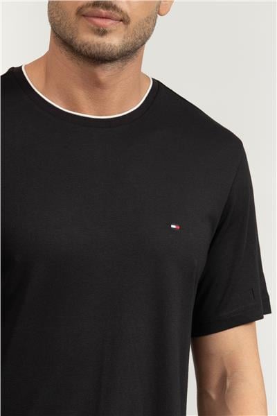 Tommy Hilfiger Erkek Bisiklet Yaka T-Shirt