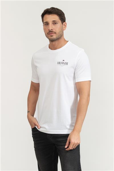 Tommy Hilfiger Erkek Bisiklet Yaka T-Shirt