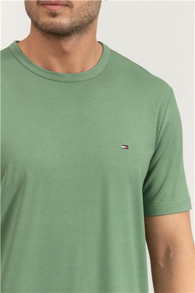 Tommy Hilfiger Erkek Bisiklet Yaka T-Shirt