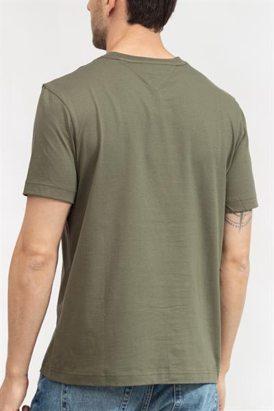 Tommy Hilfiger Hilfiger Chest Insert Tee Erkek Bisiklet Yaka T-Shirt