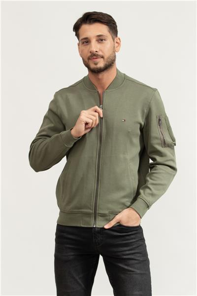 Tommy Hilfiger Erkek Fermuarlı Sweatshirt