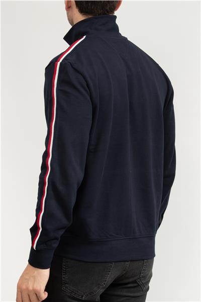 Tommy Hilfiger Erkek Fermuarlı Sweatshirt Mavi