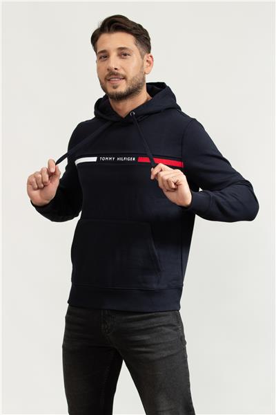 Tommy Hilfiger Erkek Kapüşonlu Sweatshirt