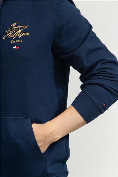 Tommy Hilfiger Erkek Kapüşonlu Sweatshirt