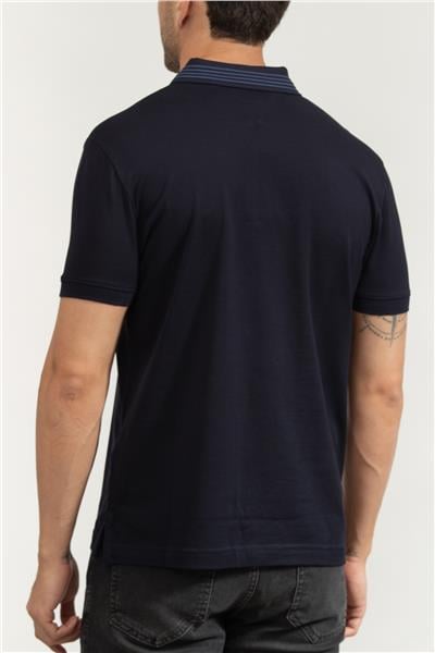Tommy Hilfiger Erkek Polo Yaka T-Shirt Mavi