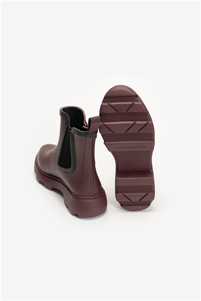 Tommy Hilfiger Flag Ankle Rainboot Warm Lining Kadın Bot