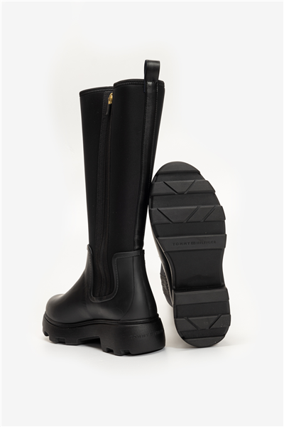 Tommy Hilfiger Flag Long Rainboot Warm Lining Kadın Bot