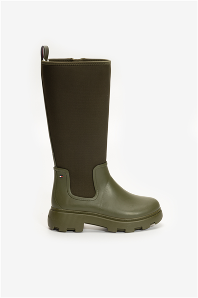 Tommy Hilfiger Flag Long Rainboot Warm Lining Kadın Bot