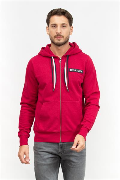 Tommy Hilfiger Global Stripe Erkek Fermuarlı Sweatshirt