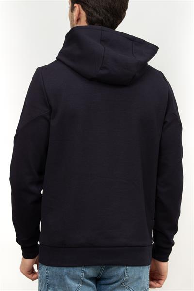 Tommy Hilfiger Graphic Erkek Kapüşonlu Sweatshirt Mavi
