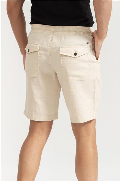 Tommy Hilfiger Harlem Po Tech Linen Solid Erkek Bermuda Şort