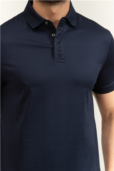 Tommy Hilfiger Hidden Placket Detail Reg Polo Erkek Polo Yaka T-Shirt