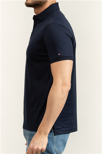 Tommy Hilfiger Hidden Placket Detail Reg Polo Erkek Polo Yaka T-Shirt