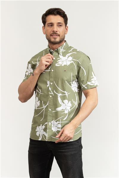 Tommy Hilfiger Large Tropical Prt Erkek Gömlek