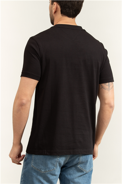 Tommy Hilfiger Loopback Stripe Graphic Tee Erkek Bisiklet Yaka T-Shirt