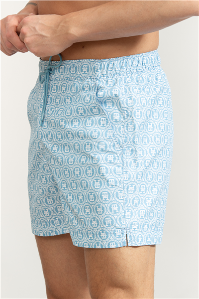 Tommy Hilfiger Medium Drawstring Print Erkek Şort Mayo