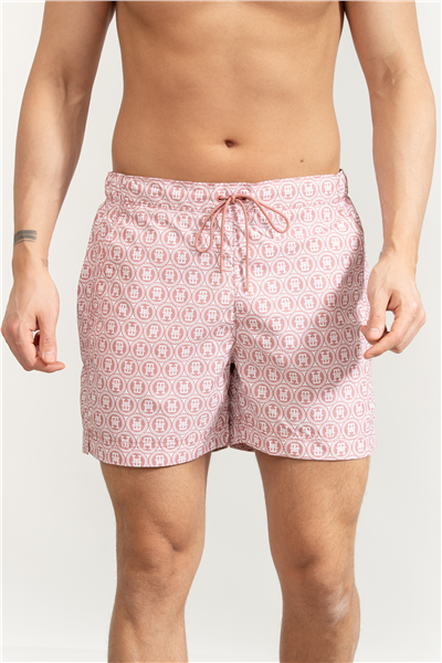 Tommy Hilfiger Medium Drawstring Print Erkek Şort Mayo