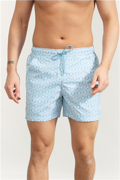 Tommy Hilfiger Medium Drawstring Print Erkek Şort Mayo