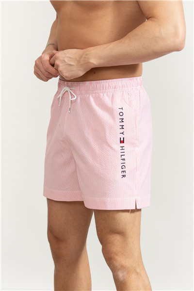 Tommy Hilfiger Medium Drawstring Stripe Erkek Şort Mayo