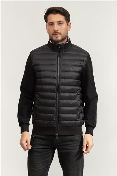 Tommy Hilfiger Mix Media Ess Rwb Stand Collar Erkek Mont