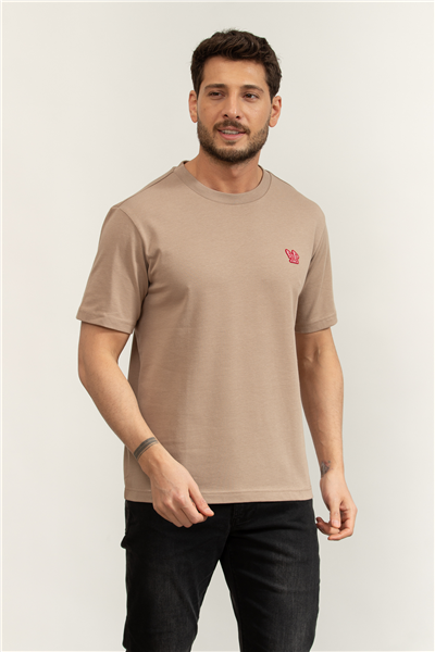 Tommy Hilfiger Modern Athleisure H Badge Tee Erkek Bisiklet Yaka T-Shirt