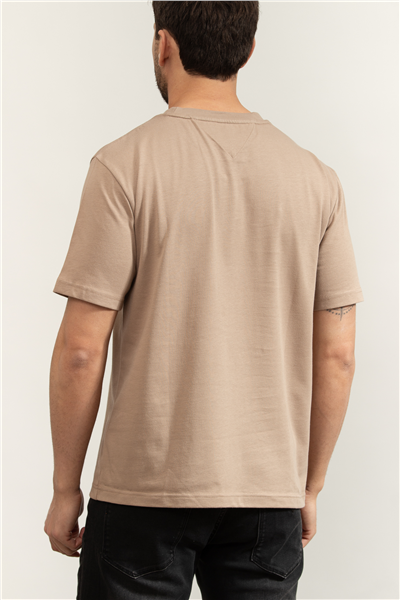 Tommy Hilfiger Modern Athleisure H Badge Tee Erkek Bisiklet Yaka T-Shirt