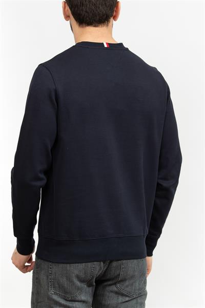 Tommy Hilfiger Monogram Imd Erkek Bisiklet Yaka Sweatshirt Mavi