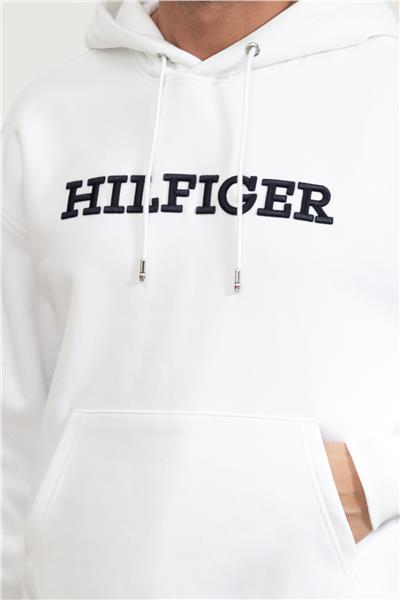 Tommy Hilfiger Monotype Embro Hoodie Erkek Kapüşonlu Sweatshirt