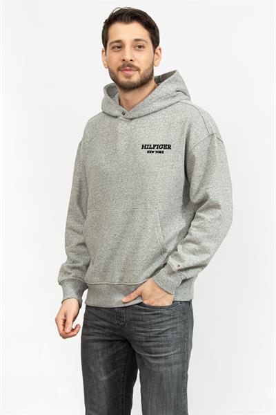 Tommy Hilfiger Monotype Mouline Erkek Kapüşonlu Sweatshirt