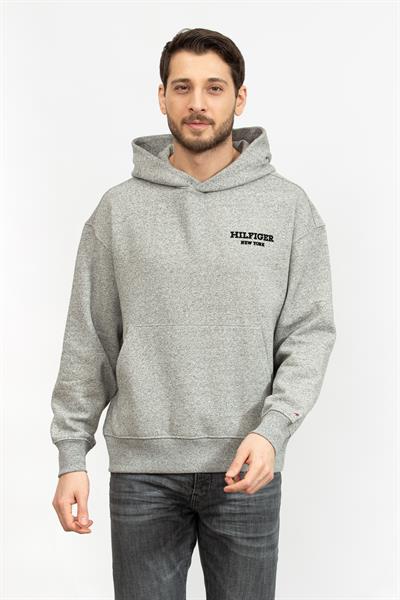 Tommy Hilfiger Monotype Mouline Erkek Kapüşonlu Sweatshirt