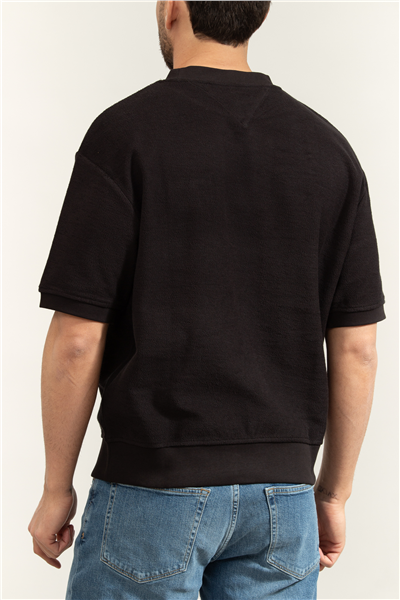 Tommy Hilfiger Reversed Terry SS Sweatshirt Erkek Bisiklet Yaka Sweatshirt