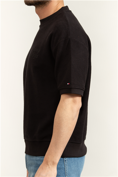 Tommy Hilfiger Reversed Terry SS Sweatshirt Erkek Bisiklet Yaka Sweatshirt