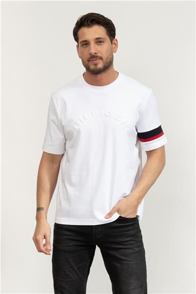 Tommy Hilfiger Rwb Insert Tee Erkek Bisiklet Yaka T-Shirt