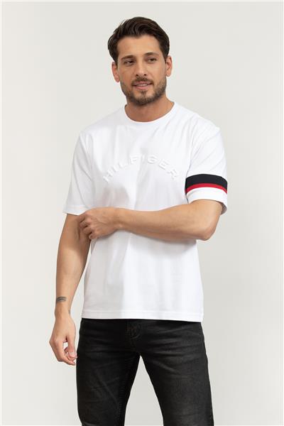 Tommy Hilfiger Rwb Insert Tee Erkek Bisiklet Yaka T-Shirt