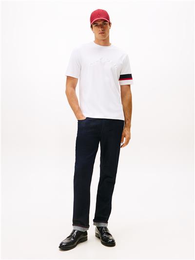 Tommy Hilfiger Rwb Insert Tee Erkek Bisiklet Yaka T-Shirt