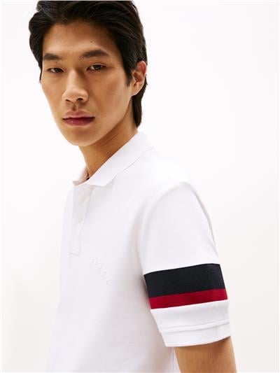 Tommy Hilfiger Rwb Sleeve Tape Reg Erkek Polo Yaka T-Shirt