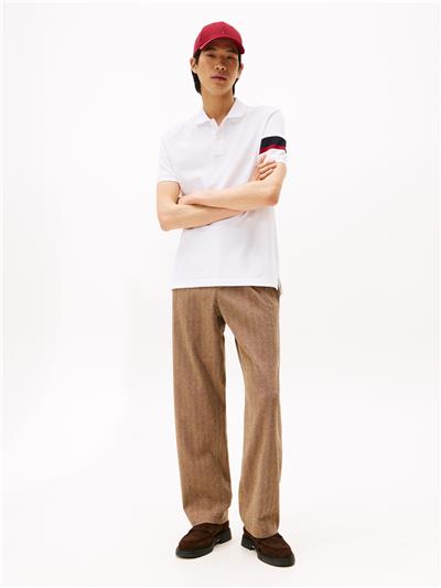 Tommy Hilfiger Rwb Sleeve Tape Reg Erkek Polo Yaka T-Shirt