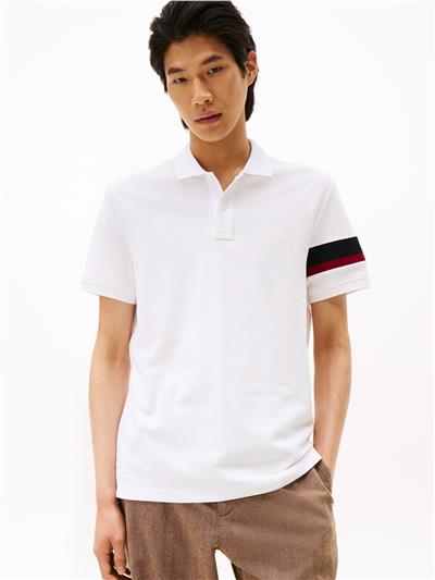 Tommy Hilfiger Rwb Sleeve Tape Reg Erkek Polo Yaka T-Shirt