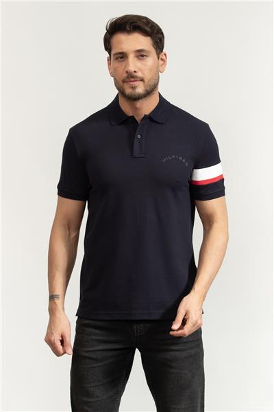 Tommy Hilfiger Rwb Sleeve Tape Reg Erkek Polo Yaka T-Shirt