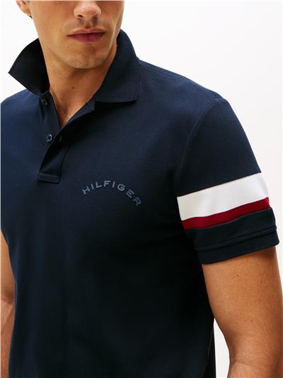 Tommy Hilfiger Rwb Sleeve Tape Reg Erkek Polo Yaka T-Shirt