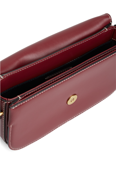 Tommy Hilfiger Script Leather Flap Kadın Mini Omuz Çantası